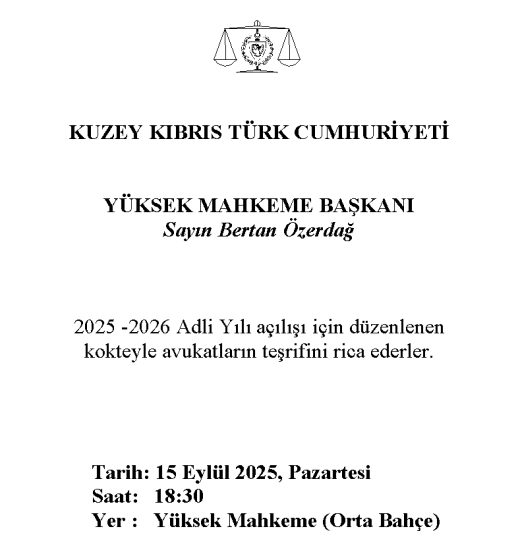 2025-2026 Adli Yıl Açılışı